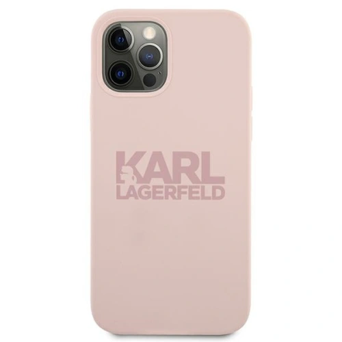 Kup Etui Karl Lagerfeld KLHCP12LSTKLTLP Apple iPhone 12 Pro Max Silicon Stack Logo roz/rozătoare - KLD554PNK - {ean13} - Sklep Home Screen