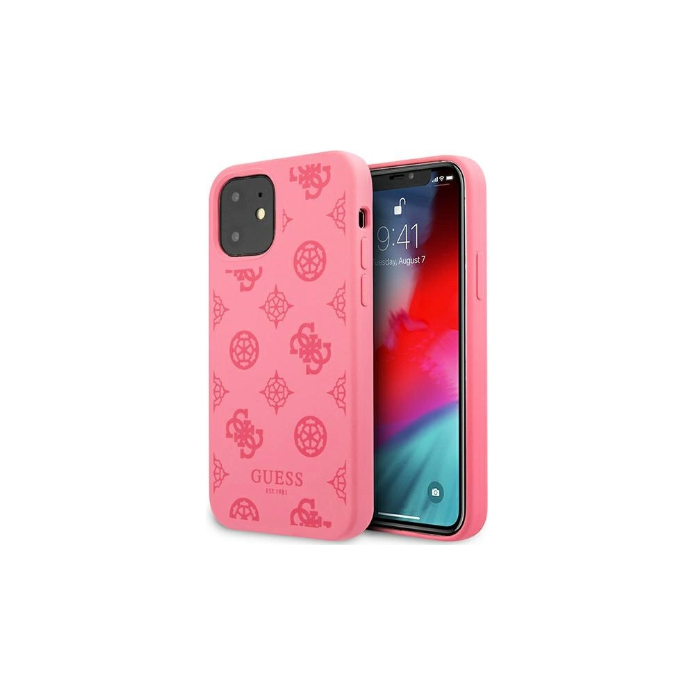 Etui Guess GUHCN61LSPEFU Apple iPhone 11 fuksja/fushia hard case Peony Collection