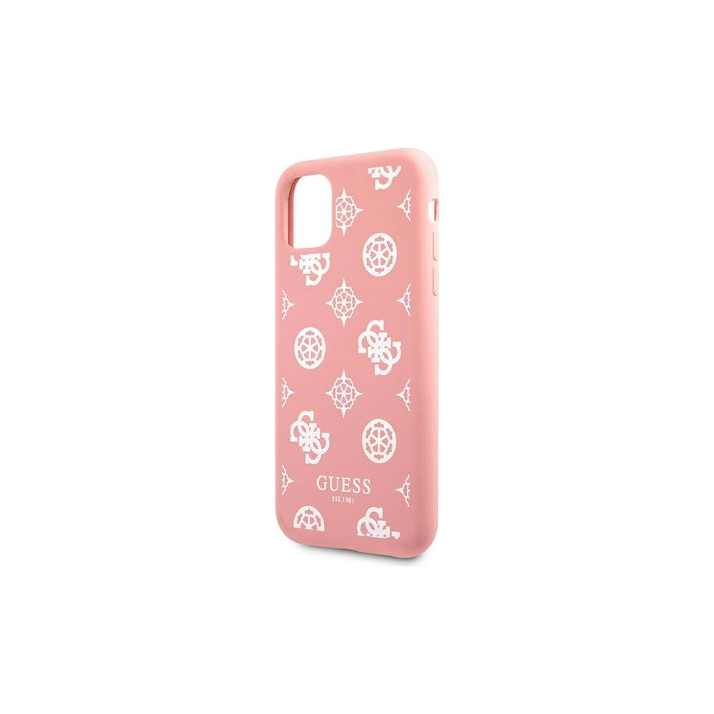 Etui Guess GUHCN61LSPEWPI Apple iPhone 11 różowy/pink hard case Peony Collection