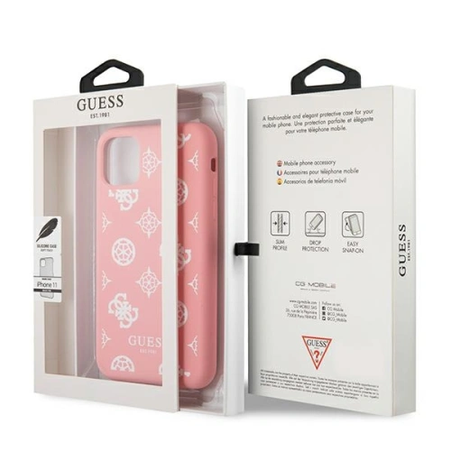 Kup Etui Guess GUHCN61LSPEWPI Apple iPhone 11 rózsaszín/pink kemény tok Peony Collection - GUE1004PNK - {ean13} - Sklep Home Screen