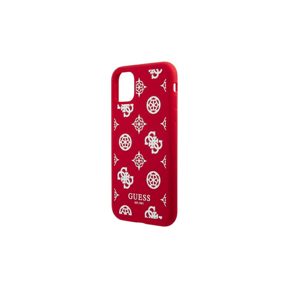 Etui Guess GUHCN61LSPEWRE Apple iPhone 11 czerwony/red hard case Peony Collection