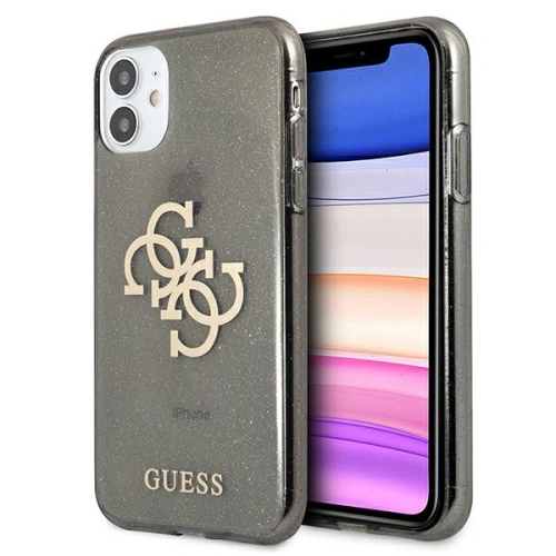 Kup Etui Guess GUHCN61PCUGL4GBK Apple iPhone 11 fekete/hard case Glitter 4G Big Logo - GUE1006BLK - {ean13} - Sklep Home Screen