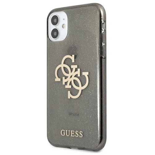 Kup Etui Guess GUHCN61PCUGL4GBK Apple iPhone 11 fekete/hard case Glitter 4G Big Logo - GUE1006BLK - {ean13} - Sklep Home Screen