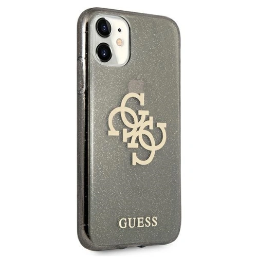Kup Etui Guess GUHCN61PCUGL4GBK Apple iPhone 11 fekete/hard case Glitter 4G Big Logo - GUE1006BLK - {ean13} - Sklep Home Screen