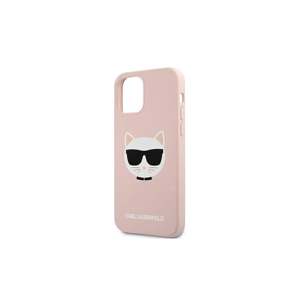 Etui Karl Lagerfeld KLHCP12MSLCHLP Apple iPhone 12/12 Pro hardcase jasno różowy/light pink Silicone Choupette