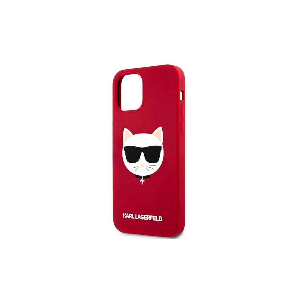 Etui Karl Lagerfeld KLHCP12MSLCHRE Apple iPhone 12/12 Pro hardcase czerwony/red Silicone Choupette