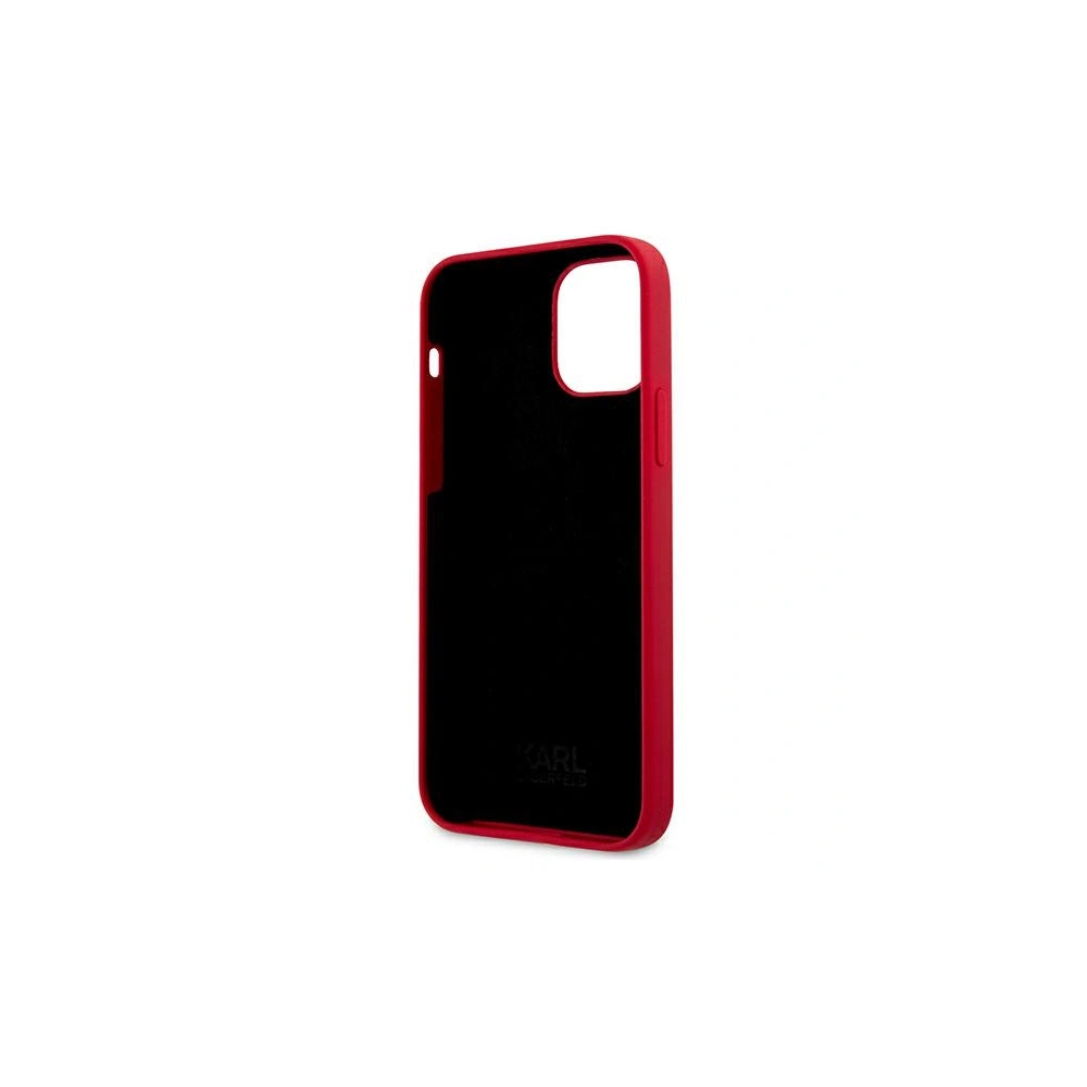 Etui Karl Lagerfeld KLHCP12MSLCHRE Apple iPhone 12/12 Pro hardcase czerwony/red Silicone Choupette