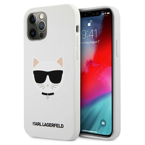 Kup Etui Karl Lagerfeld KLHCP12MSLCHWH Apple iPhone 12/12 Pro kemény tok fehér/színes Silicone Choupette - KLD557WHT - {ean13} - Sklep Home Screen