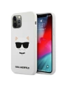 Etui Karl Lagerfeld KLHCP12MSLCHWH Apple iPhone 12/12 Pro kemény tok fehér/színes Silicone Choupette