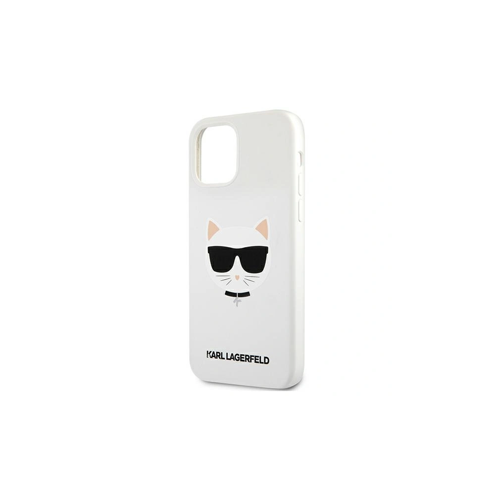 Etui Karl Lagerfeld KLHCP12MSLCHWH Apple iPhone 12/12 Pro hardcase biały/white Silicone Choupette