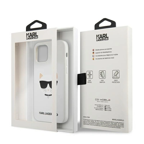 Kup Etui Karl Lagerfeld KLHCP12MSLCHWH Apple iPhone 12/12 Pro kemény tok fehér/színes Silicone Choupette - KLD557WHT - {ean13} - Sklep Home Screen