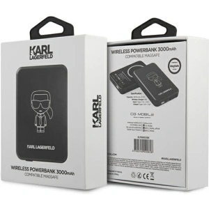 Buy Karl Lagerfeld Wireless Charger Powerbank KLPBMSOIBK 3000mAh MagSafe - KLD559 - {ean13} - Home Screen Store Europe