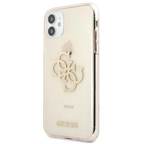 Kup Etui Guess GUHCN61PCUGL4GGO Apple iPhone 11 zlatý/gold tvrdý obal Glitter 4G Velké logo - GUE1007GLD - {ean13} - Sklep Home Screen