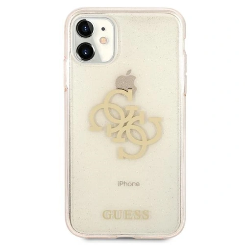 Kup Etui Guess GUHCN61PCUGL4GGO Apple iPhone 11 zlatý/gold tvrdý obal Glitter 4G Velké logo - GUE1007GLD - {ean13} - Sklep Home Screen