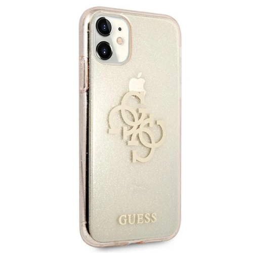 Kup Etui Guess GUHCN61PCUGL4GGO Apple iPhone 11 zlatý/gold tvrdý obal Glitter 4G Velké logo - GUE1007GLD - {ean13} - Sklep Home Screen
