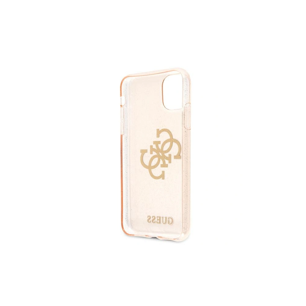 Etui Guess GUHCN61PCUGL4GGO Apple iPhone 11 złoty/gold hard case Glitter 4G Big Logo