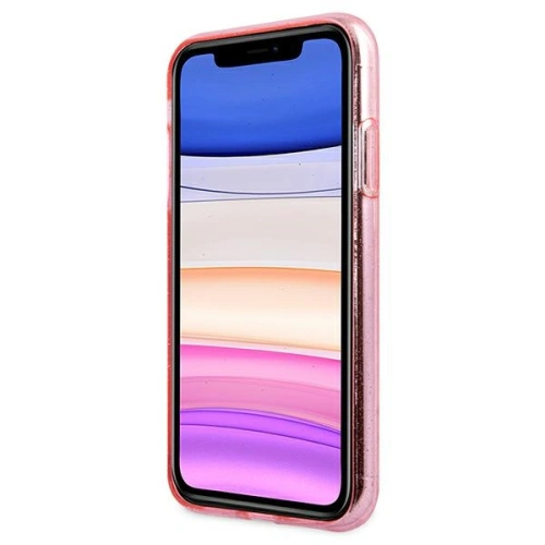Kup Guess Apple Tasche GUHCN61PCUGL4GPI iPhone 11 rosa/rosa Hartschalenetui Glitter 4G Big Logo - GUE1008PNK - {ean13} - Sklep Home Screen