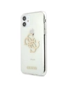 Kup Guess Apple Case GUHCN61PCUGL4GTR iPhone 11 transparentes Hartschalenetui Glitter 4G Big Logo - GUE1009CL - {ean13} - Sklep Home Screen