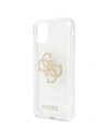 Kup Etui Guess GUHCN61PCUGL4GTR pentru Apple iPhone 11 carcasă dură transparentă Glitter 4G Big Logo - GUE1009CL - {ean13} - Sklep Home Screen