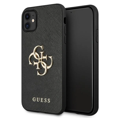 Kup Guess Apple Tasche GUHCN61SA4GGBK iPhone 11 schwarz/schwarz Hartschale Saffiano 4G Metall Logo - GUE1010BLK - {ean13} - Sklep Home Screen