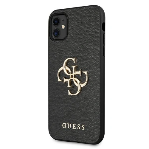 Kup Guess Apple Tasche GUHCN61SA4GGBK iPhone 11 schwarz/schwarz Hartschale Saffiano 4G Metall Logo - GUE1010BLK - {ean13} - Sklep Home Screen