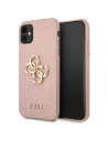 Etui Guess GUHCN61SA4GGPI Apple iPhone 11 różowy/pink hardcase Saffiano 4G Metal Logo