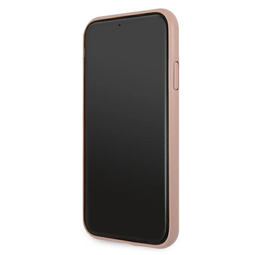 Kup Etui Guess GUHCN61SA4GGPI Apple iPhone 11 różowy/pink hardcase Saffiano 4G Metal Logo - GUE1011PNK - {ean13} - Sklep Home Screen