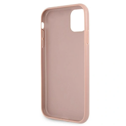 Kup Etui Guess GUHCN61SA4GGPI Apple iPhone 11 różowy/pink hardcase Saffiano 4G Metal Logo - GUE1011PNK - {ean13} - Sklep Home Screen