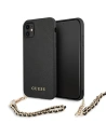 Kup Etui Guess GUHCN61SASGBK Apple iPhone 11 negru/black hardcase Saffiano Chain - GUE1012BLK - {ean13} - Sklep Home Screen