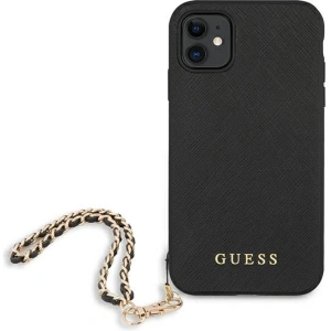 Kup Etui Guess GUHCN61SASGBK Apple iPhone 11 fekete/black hardcase Saffiano Chain - GUE1012BLK - {ean13} - Sklep Home Screen