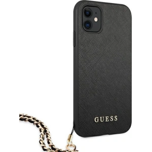 Kup Etui Guess GUHCN61SASGBK Apple iPhone 11 fekete/black hardcase Saffiano Chain - GUE1012BLK - {ean13} - Sklep Home Screen