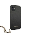 Kup Etui Guess GUHCN61SASGBK Apple iPhone 11 negru/black hardcase Saffiano Chain - GUE1012BLK - {ean13} - Sklep Home Screen