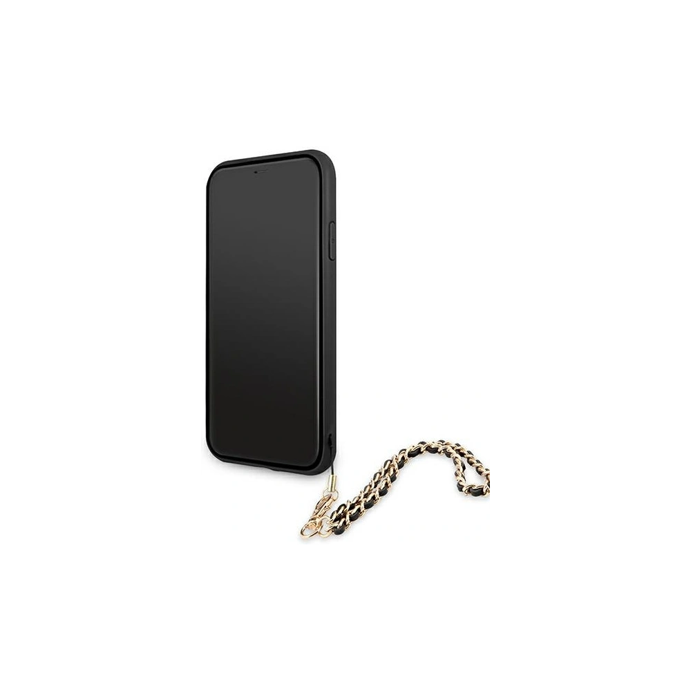 Etui Guess GUHCN61SASGBK Apple iPhone 11 czarny/black hardcase Saffiano Chain