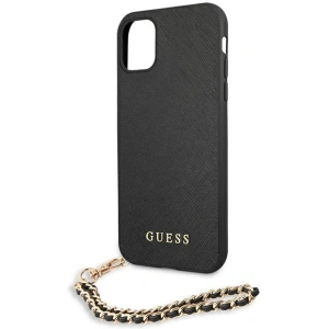 Kup Etui Guess GUHCN61SASGBK Apple iPhone 11 fekete/black hardcase Saffiano Chain - GUE1012BLK - {ean13} - Sklep Home Screen