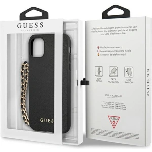 Kup Etui Guess GUHCN61SASGBK Apple iPhone 11 fekete/black hardcase Saffiano Chain - GUE1012BLK - {ean13} - Sklep Home Screen