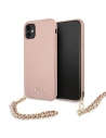 Etui Guess GUHCN61SASGPI Apple iPhone 11 rózsaszín/pink keménytok Saffiano Chain