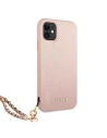 Kup Etui Guess GUHCN61SASGPI Apple iPhone 11 różowy/pink hardcase Saffiano Chain - GUE1013PNK - {ean13} - Sklep Home Screen