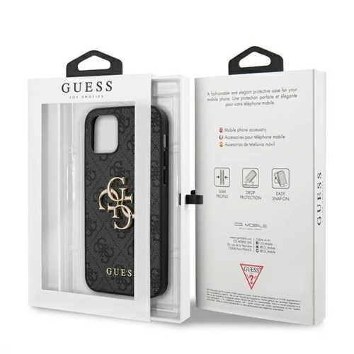 Kup Guess Apple Tasche GUHCP12L4GMGGR iPhone 12 Pro Max grau/grau Hartschale 4G Big Metal Logo - GUE1017GRY - {ean13} - Sklep Home Screen