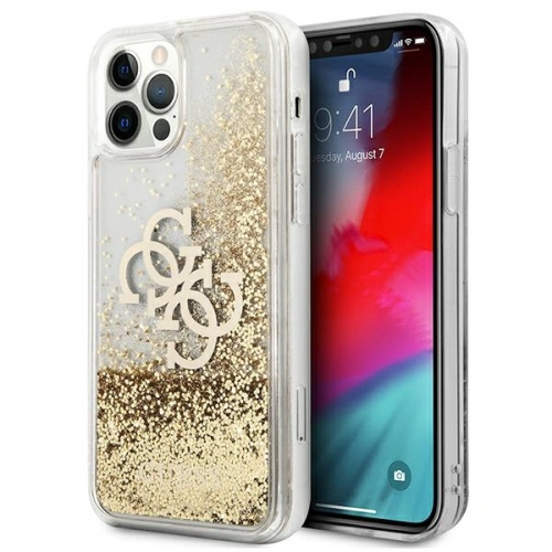 Kup Etui Guess GUHCP12LLG4GGO Apple iPhone 12 Pro Max złoty/gold hardcase 4G Big Liquid Glitter - GUE1018GLD - {ean13} - Sklep Home Screen