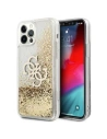 Guess GUHCP12LLG4GGO Apple iPhone 12 Pro Max gold hardcase 4G Big Liquid Glitter