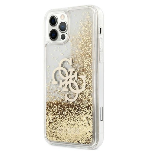 Kup Etui Guess GUHCP12LLG4GGO Apple iPhone 12 Pro Max złoty/gold hardcase 4G Big Liquid Glitter - GUE1018GLD - {ean13} - Sklep Home Screen