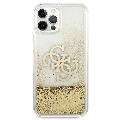 Buy Guess GUHCP12LLG4GGO Apple iPhone 12 Pro Max gold hardcase 4G Big Liquid Glitter - GUE1018GLD - {ean13} - Home Screen Store Europe