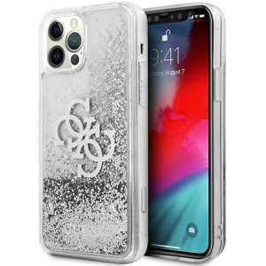 Kup Etui Guess GUHCP12LLG4GSI Apple iPhone 12 Pro Max srebrny/silver hardcase 4G Big Liquid Glitter - GUE1019SLV - {ean13} - Sklep Home Screen