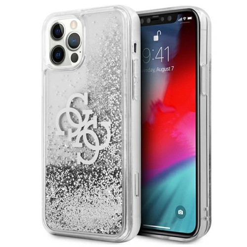 Kup Etui Guess GUHCP12LLG4GSI Apple iPhone 12 Pro Max ezüst/silver hardcase 4G Big Liquid Glitter - GUE1019SLV - {ean13} - Sklep Home Screen
