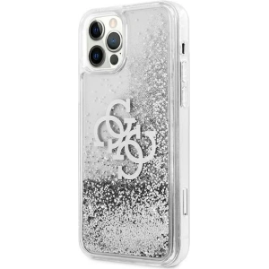 Kup Etui Guess GUHCP12LLG4GSI Apple iPhone 12 Pro Max srebrny/silver hardcase 4G Big Liquid Glitter - GUE1019SLV - {ean13} - Sklep Home Screen