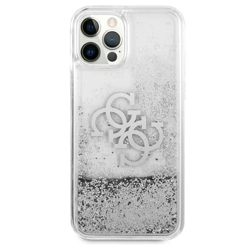 Kup Etui Guess GUHCP12LLG4GSI Apple iPhone 12 Pro Max srebrny/silver hardcase 4G Big Liquid Glitter - GUE1019SLV - {ean13} - Sklep Home Screen