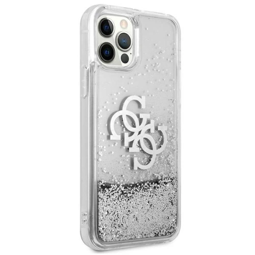 Kup Etui Guess GUHCP12LLG4GSI Apple iPhone 12 Pro Max srebrny/silver hardcase 4G Big Liquid Glitter - GUE1019SLV - {ean13} - Sklep Home Screen
