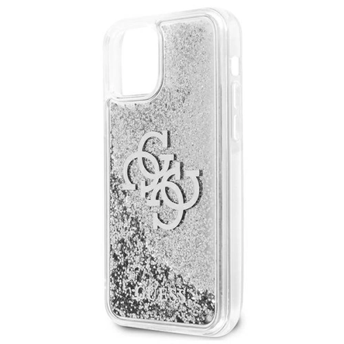 Kup Etui Guess GUHCP12LLG4GSI Apple iPhone 12 Pro Max srebrny/silver hardcase 4G Big Liquid Glitter - GUE1019SLV - {ean13} - Sklep Home Screen