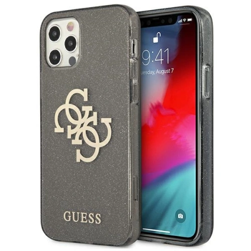 Kup Guess Apple Tasche GUHCP12LPCUGL4GBK iPhone 12 Pro Max schwarz/schwarz Hartschale Glitter 4G Big Logo - GUE1020BLK - {ean13} - Sklep Home Screen