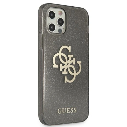 Kup Guess Apple Tasche GUHCP12LPCUGL4GBK iPhone 12 Pro Max schwarz/schwarz Hartschale Glitter 4G Big Logo - GUE1020BLK - {ean13} - Sklep Home Screen
